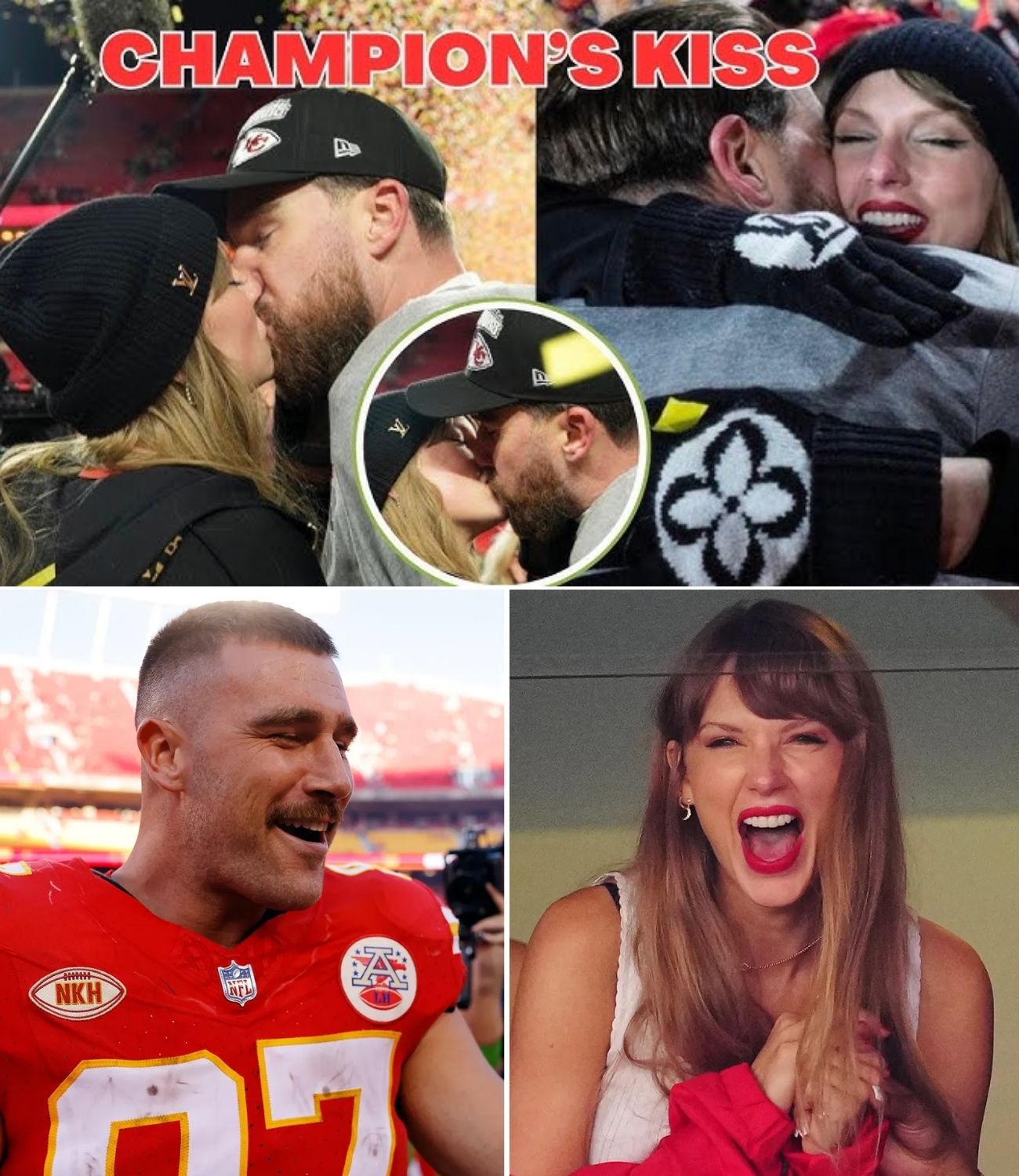 ST SHOCKING TURN OF EVENTS! Taylor Swift HUGS and KISSES Travis Kelce in Public After Chiefs’ Epic Win vs Bills ST