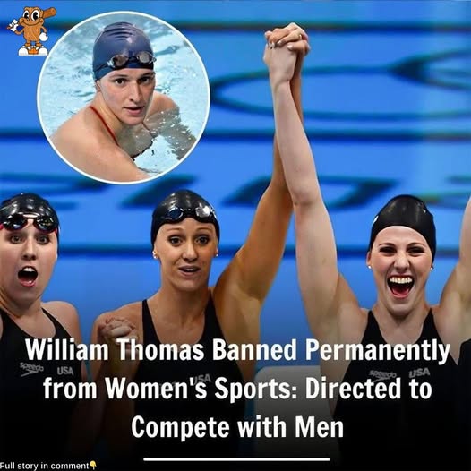 BREAKING: William Thomas Gets Lifetime Ban from Women’s Sports – But the Real Shock? He’s Not Allowed to Compete with Men Either!The sports world is stunned: If he’s barred from both categories, where does that leave him?What caused this historic ban — and how did William respond when every door seemed to slam shut?
