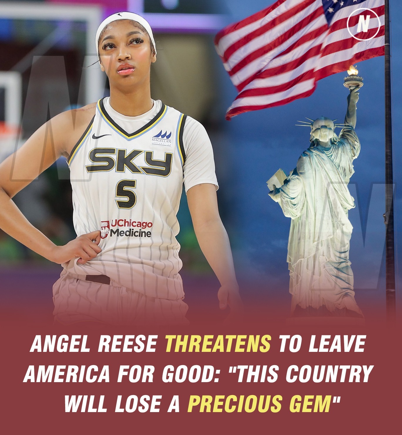 Angel Reese threatens to leave America for good: “This country will lose a precious gem.SH