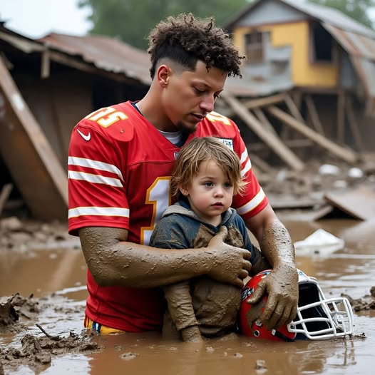 ST Patrick Mahomes, Kansas City Chiefs quarterback has appeared in Texas to adopt a 3-year-old baby whose mother and father were swept away in the recent terrible flood. When he saw the baby’s picture on social media, he immediately flew to Texas on a private plane and what he did next left everyone stunned. ST