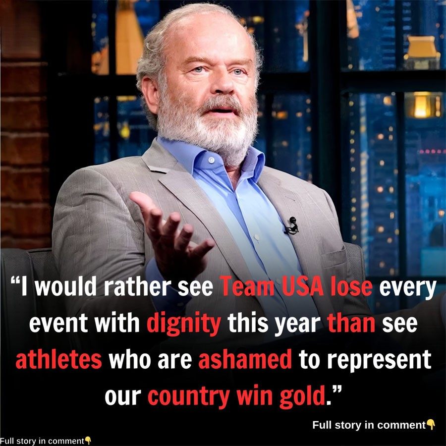 PATRIOTIC CONTROVERSY: Kelsey Grammer has stirred fierce debate with a bold statement about Team USA: “Better to see them lose with dignity than win gold without pride in their country.” Is this a powerful defense of true sportsmanship—or a harsh personal take that’s dividing fans and athletes alike? The deeper meaning behind his words is sparking national conversation.SH
