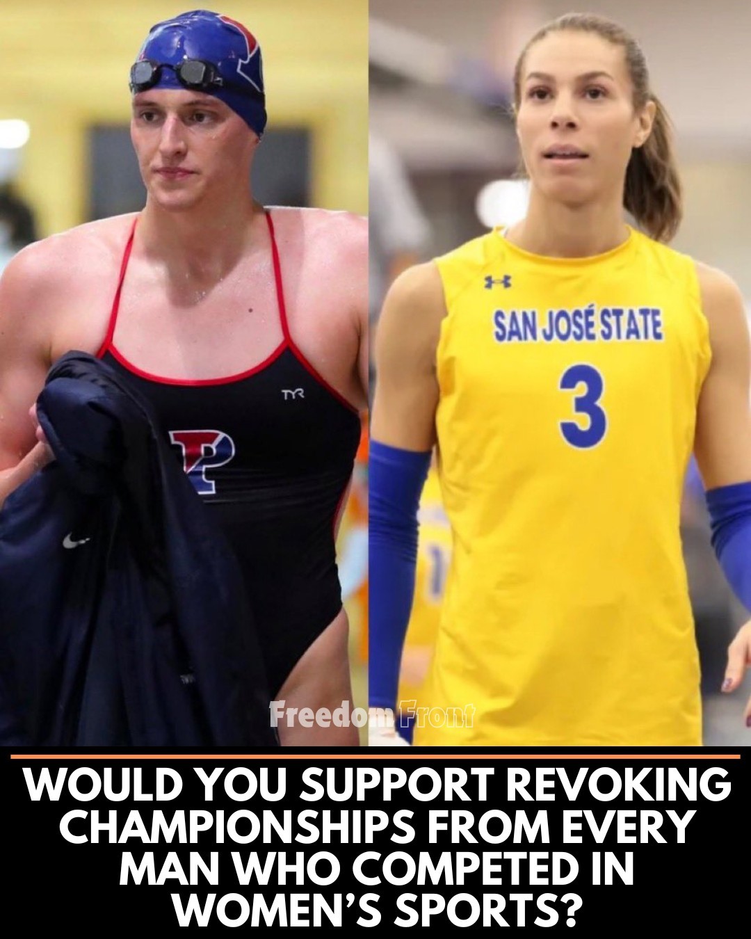  Would you support revoking championships from every man who competed in women’s sports?.SH