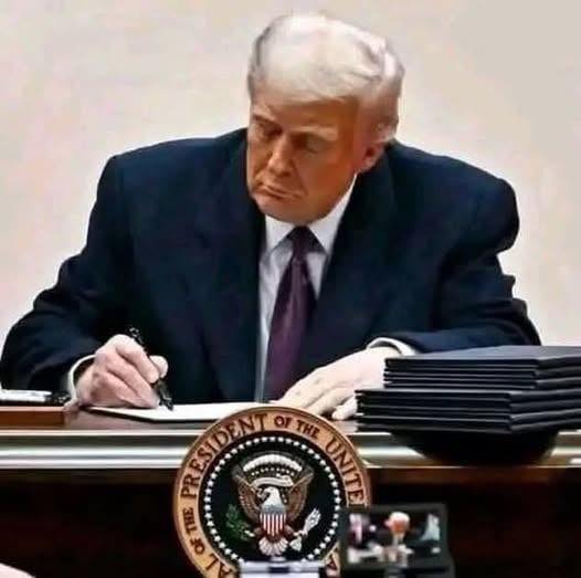 Breaking News. Donald Trump signs a decree to buy everything.SH