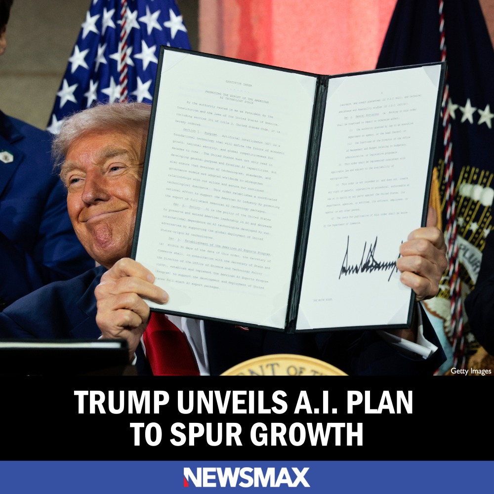 Trump Unveils AI Plan to Spur Growth, Cut Red Tape.SH