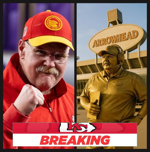 To commemorate legendary head coach Andy Reid for his instrumental role in shaping a golden era and lifting the Kansas City Chiefs to greatness, the organization has unveiled plans to construct a $10.2 million gold statue of Reid at Arrowhead Stadium.