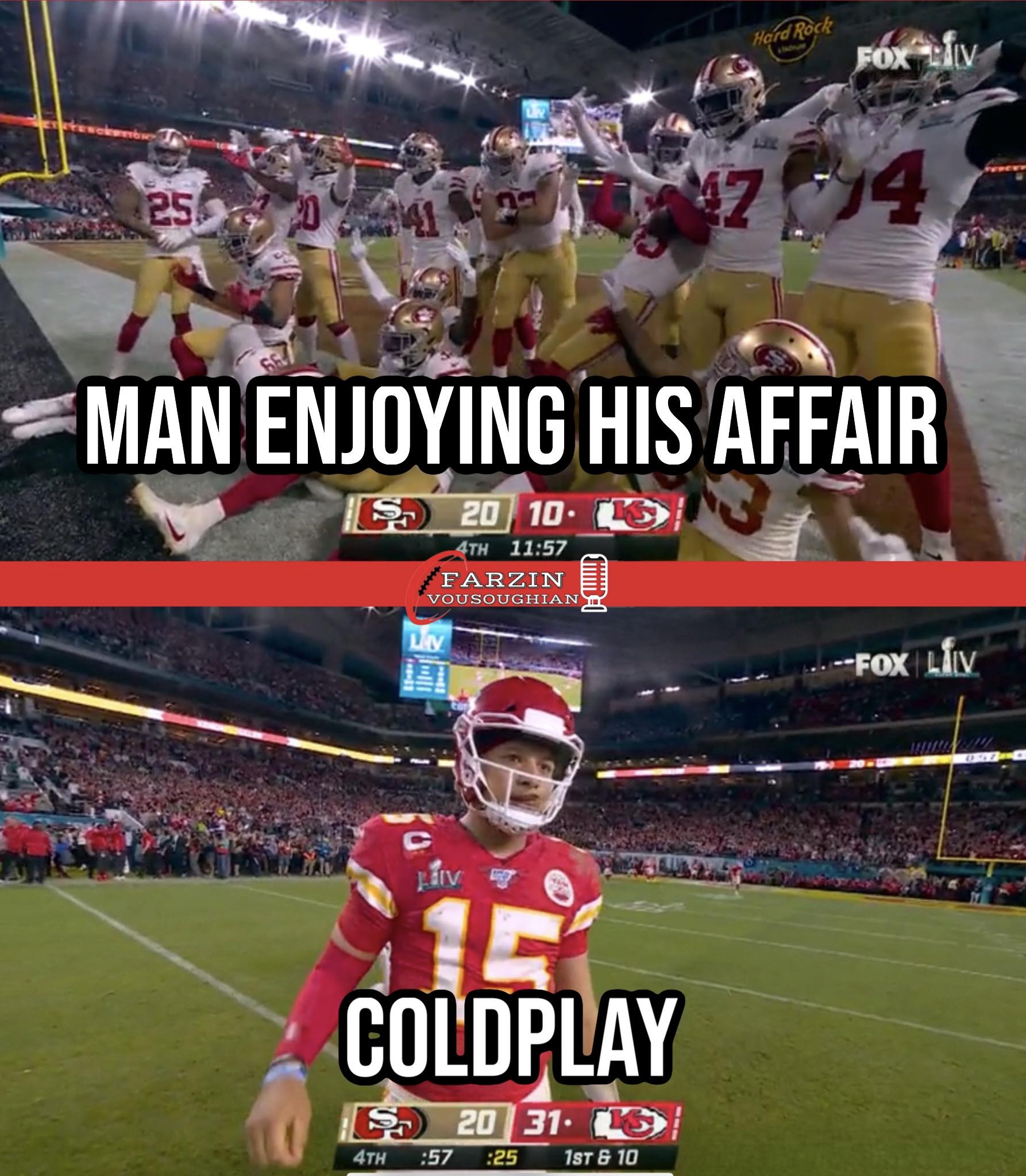 ST THROWBACK TO WHEN THEY COUNTED US OUT… BUT MAHOMES WENT COLDPLAY. ST