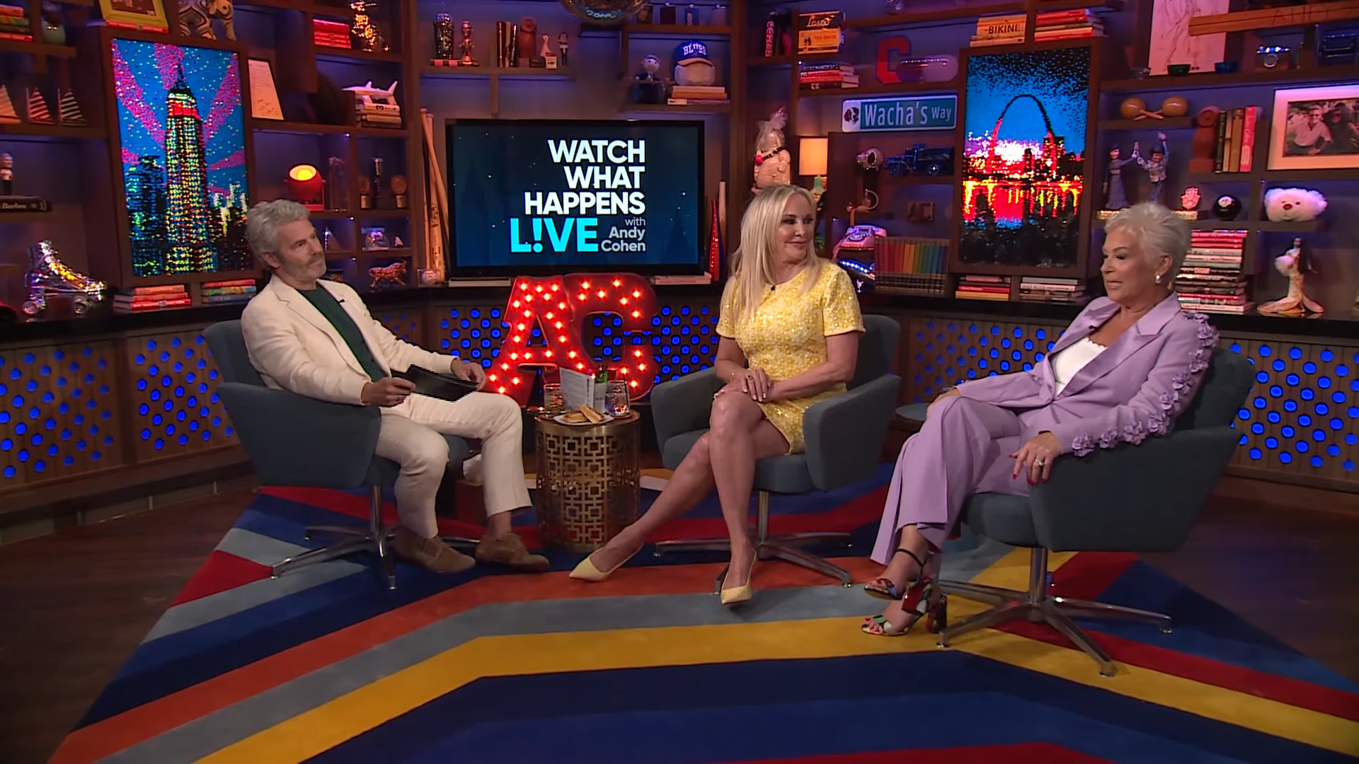 Denise Welch on Watch What Happens Live.