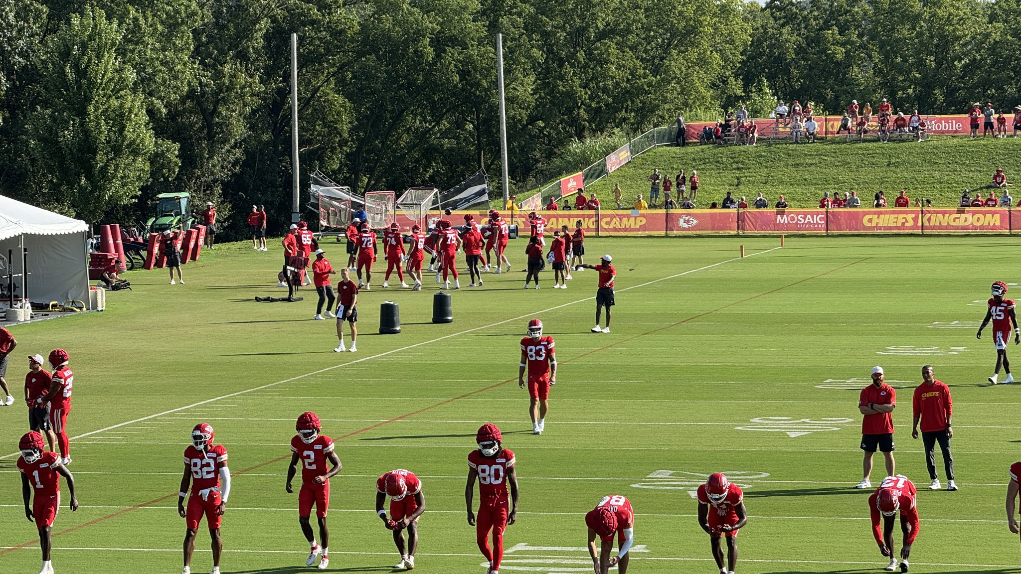 V. Day 5 of Training Camp Kicks Off in Full Pads on July 27 at Missouri Western State — Intensity Rises with Thud, 9-on-7, and Competitive One-on-Ones