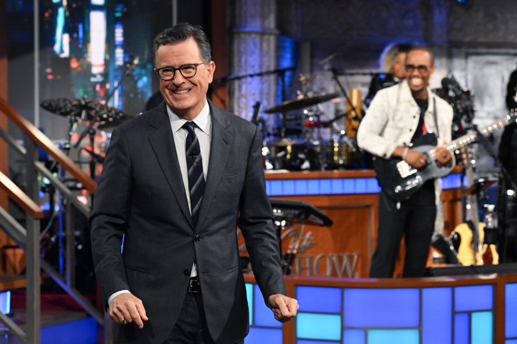 Stephen Colbert on The Late Show.