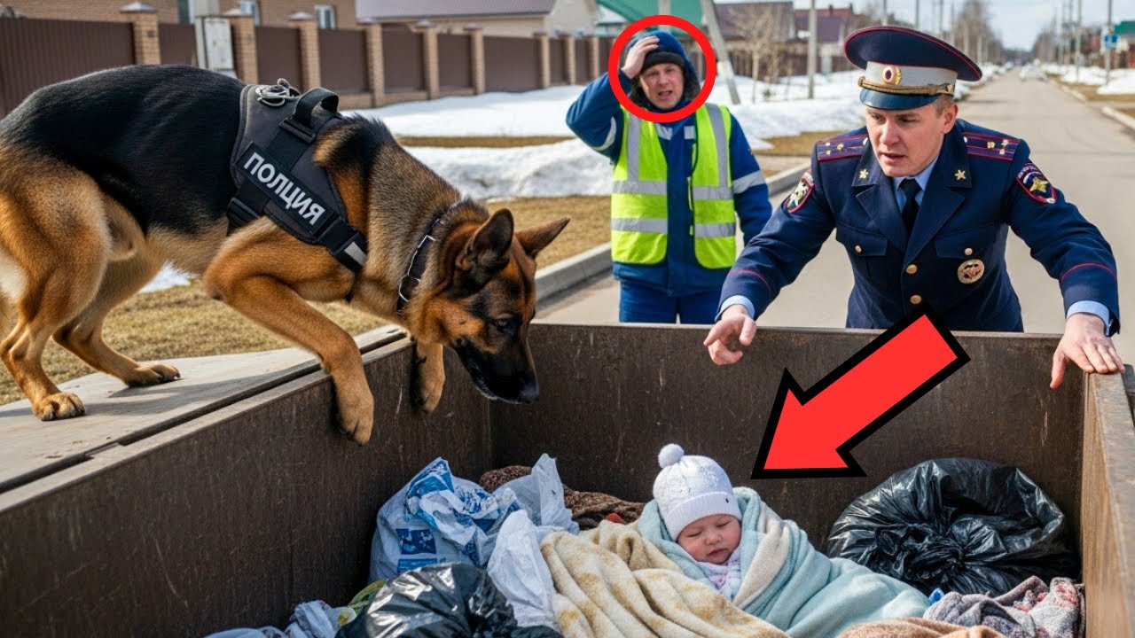 Пёс-Кинолог Лаял На Мусоровоз — То, Что Нашли Внутри, Спасло Жизнь Младенца  - YouTube